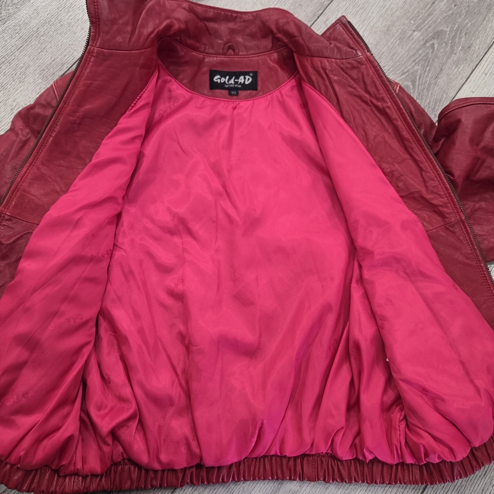 Vintage 90s  Leather Bomber Jacket - Picture 12 of 12